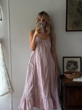 aerie lace inset maxi